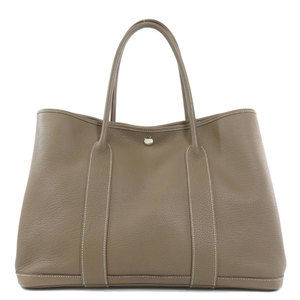 Hermes Garden Party PM Etoupe Tote Bag Leather